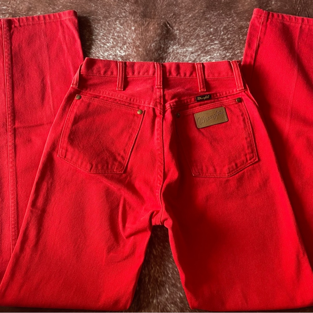 Red Vintage Wrangler Denim - Picture 3 of 3
